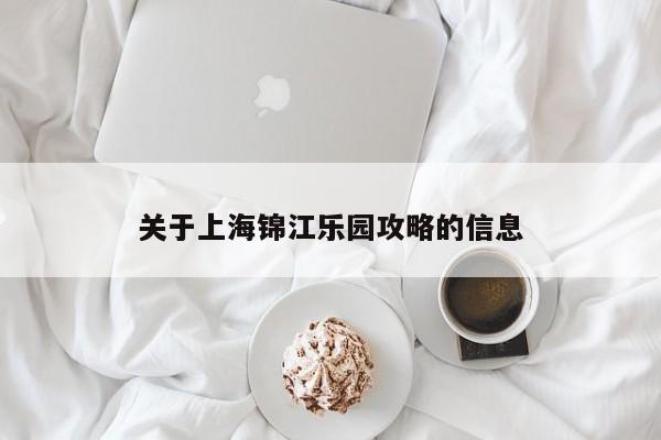 关于上海锦江乐园攻略的信息